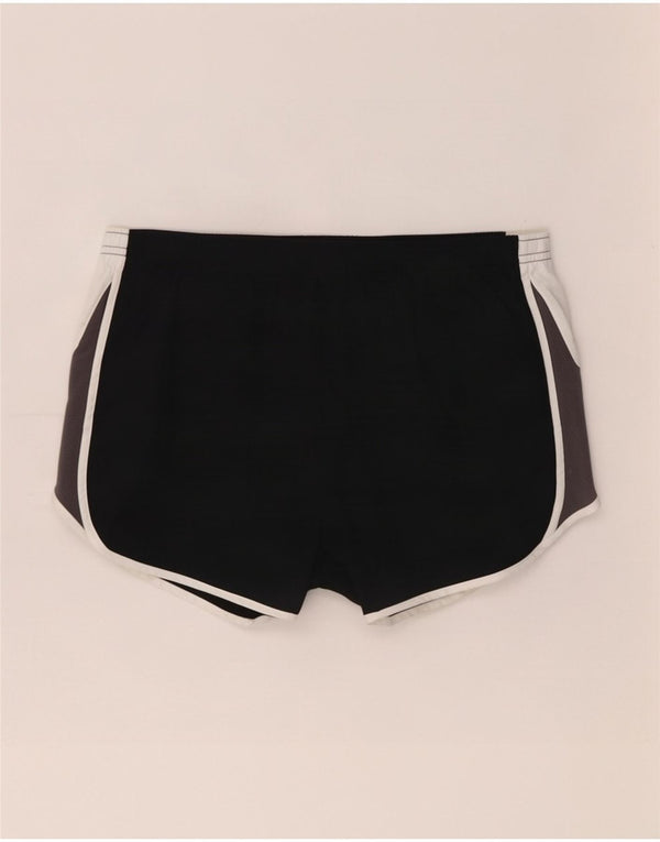 Pantaloncini sportivi Nike da donna Dri Fit UK 14 poliestere color block medio nero