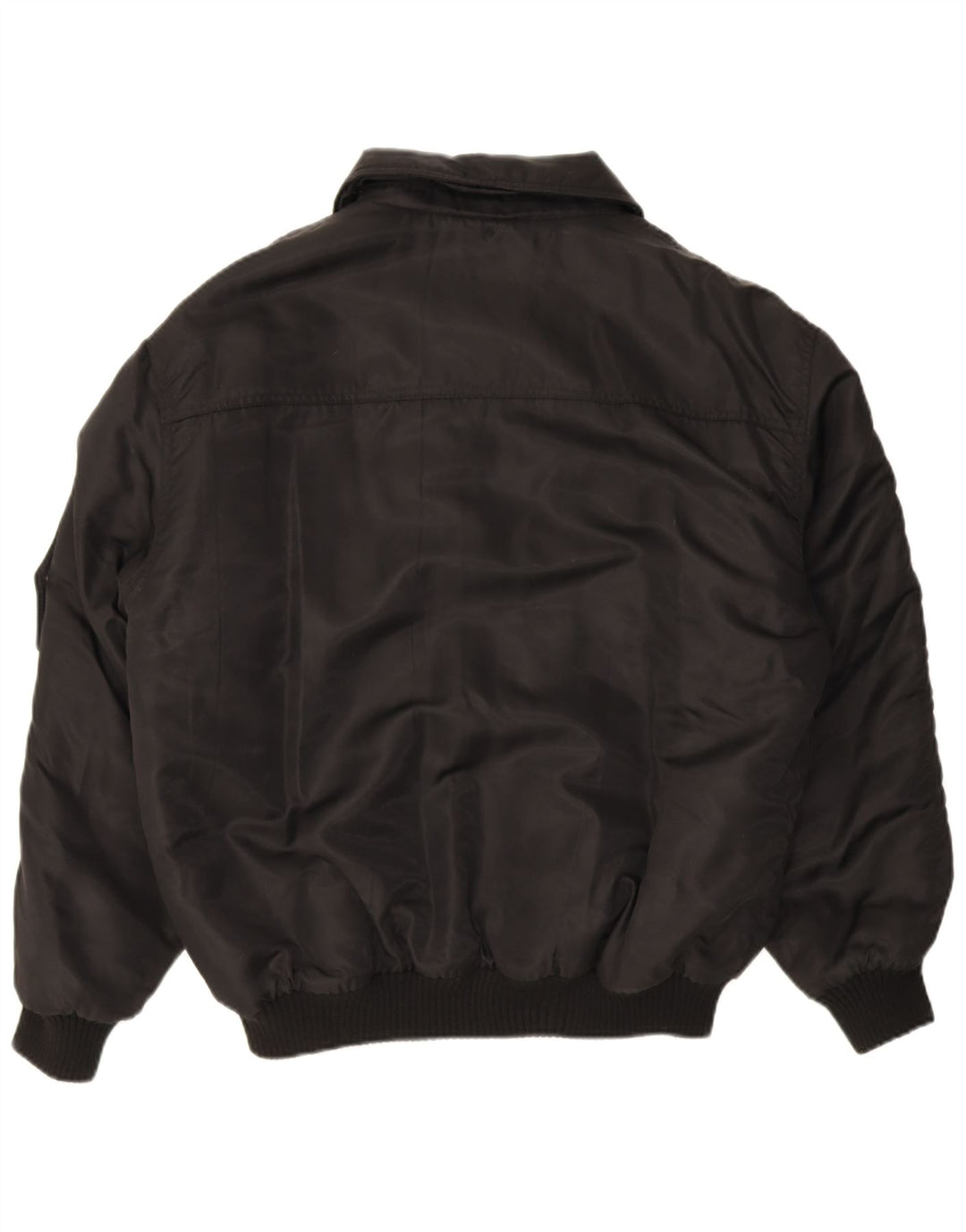 Polbot Mens Padded Bomber Jacket UK 42 XL Black Polyamide