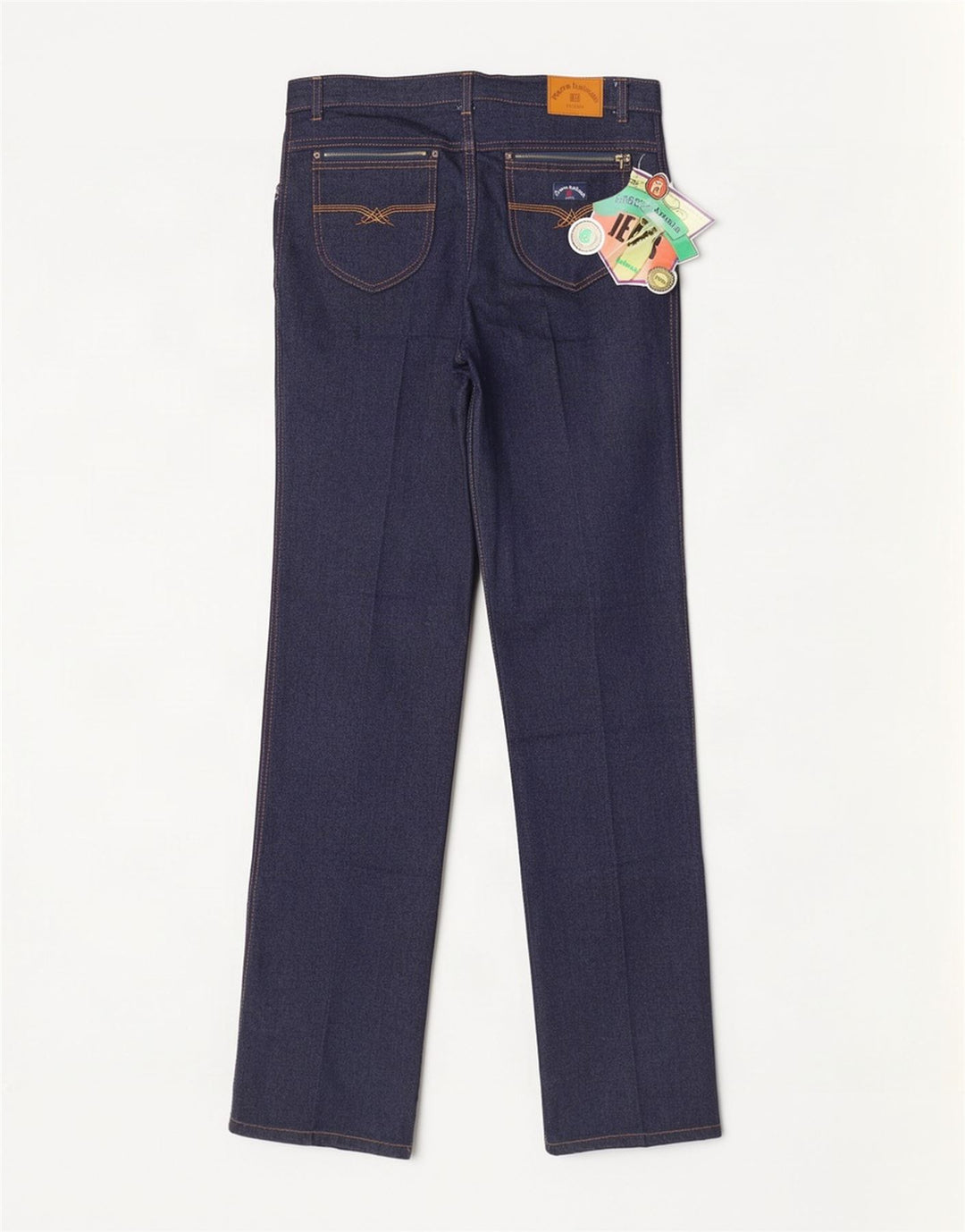 Pierre Balmain Mens Straight Jeans W34 L34 Navy Blue Cotton
