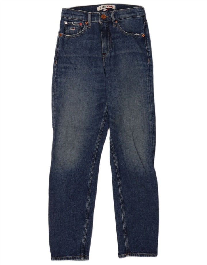 Tommy Hilfiger Dame Distressed Slim Jeans W24 L25 Blå