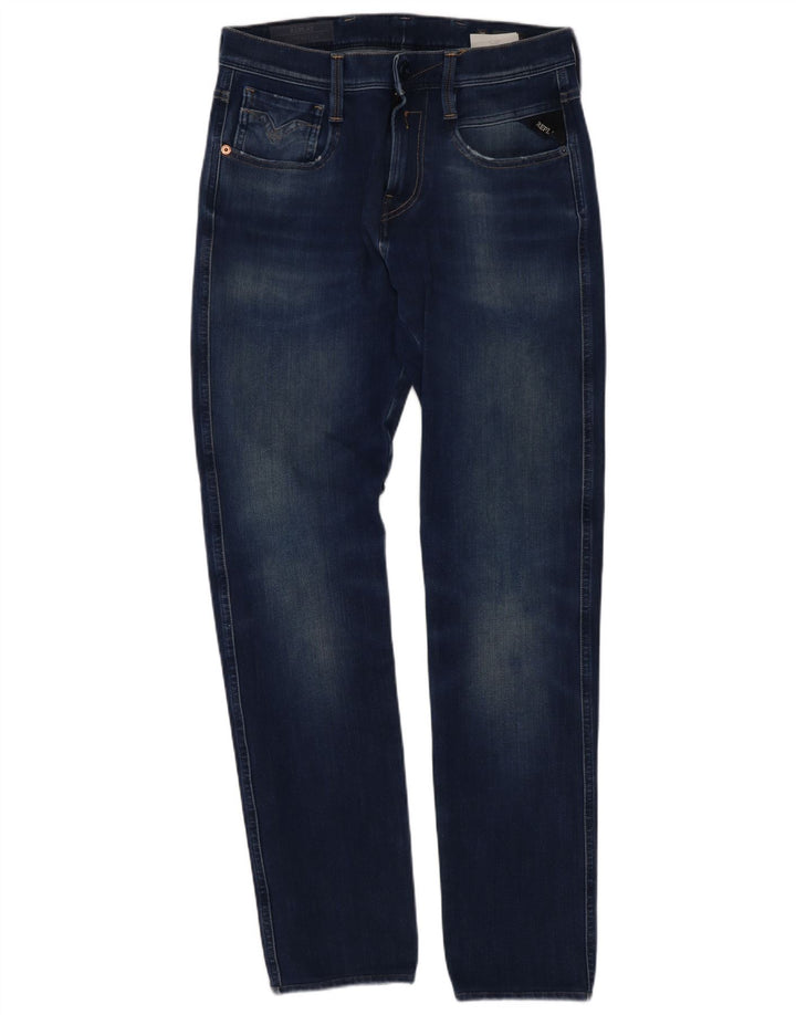 Jeans slim da uomo Replay W28 L30 cotone blu