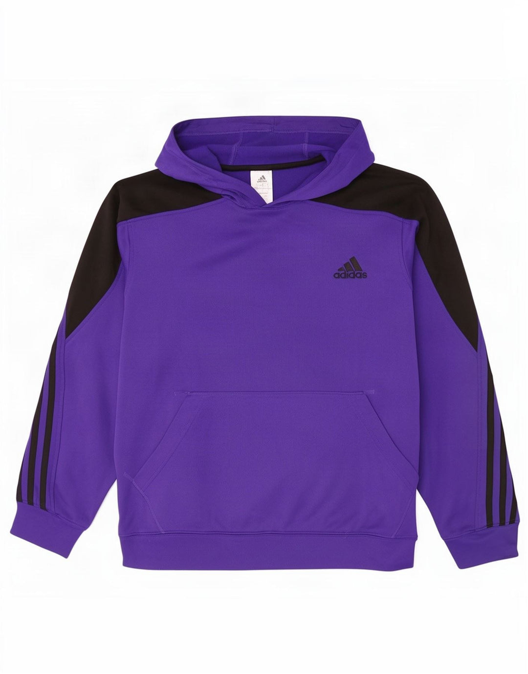 Adidas Herren Kapuzenpullover, groß, lila, Farbblock-Polyester