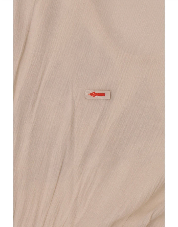 Oasis Womens A-Line Dress UK 10 Small White Viscose