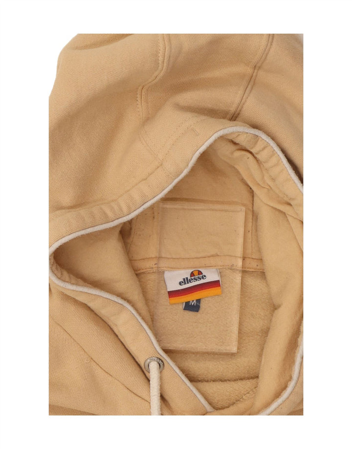 ELLESSE Mens Hoodie Jumper Medium Beige Cotton Vintage Ellesse and Second-Hand Ellesse from Messina Hembry 