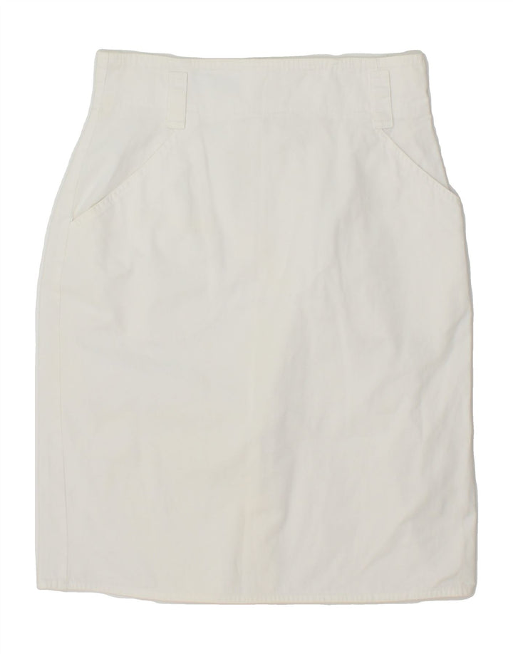 PENNY BLACK Womens Pencil Skirt W28 Medium White Vintage Penny Black and Second-Hand Penny Black from Messina Hembry 