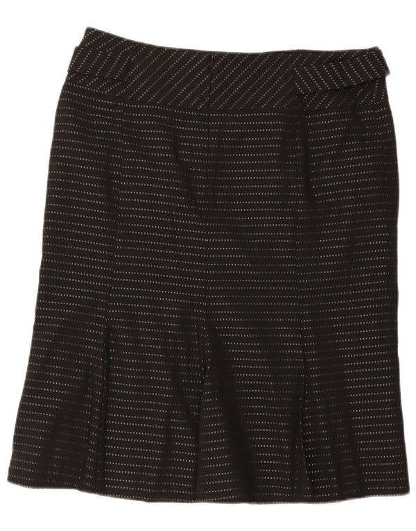 Principles Womens Midi Straight Skirt UK 14 Medium W32 Black Pinstripe