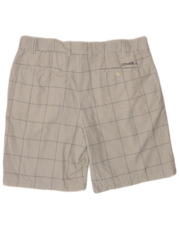 Shorts Chino Masculino O'Neill W38 XL Poliéster Xadrez Cinza