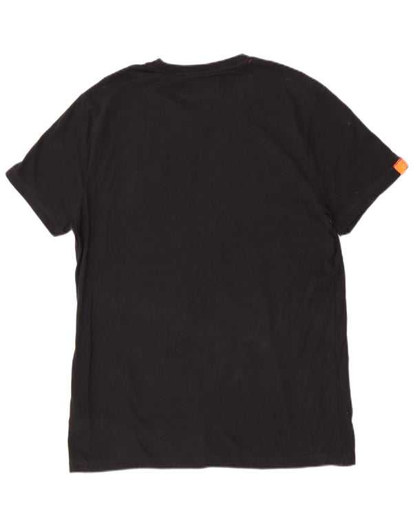 Superdry Womens T-Shirt Top UK 18 XL Black Cotton