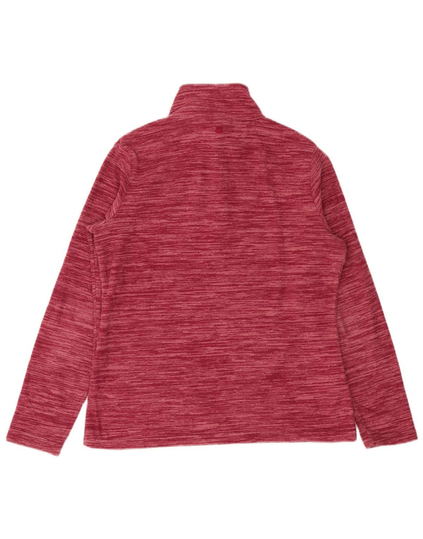 Mountain Warehouse Dame lynlås hals Fleece Jumper UK 12 Medium Pink Flecked