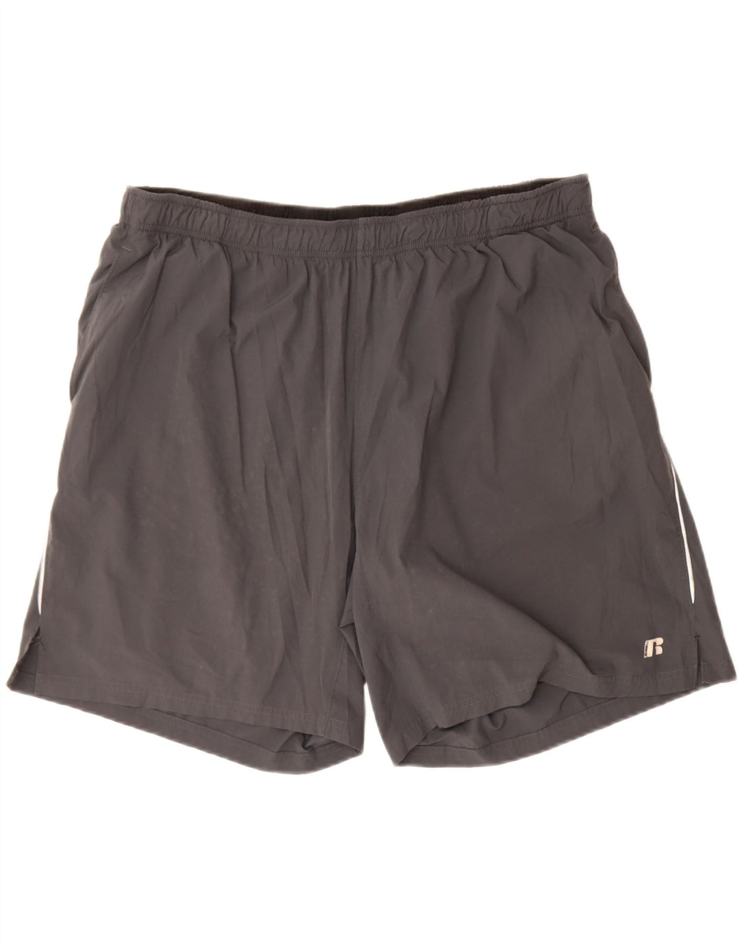 RUSSELL ATHLETIC Mens Sport Shorts 2XL Grey Vintage Russell Athletic and Second-Hand Russell Athletic from Messina Hembry 