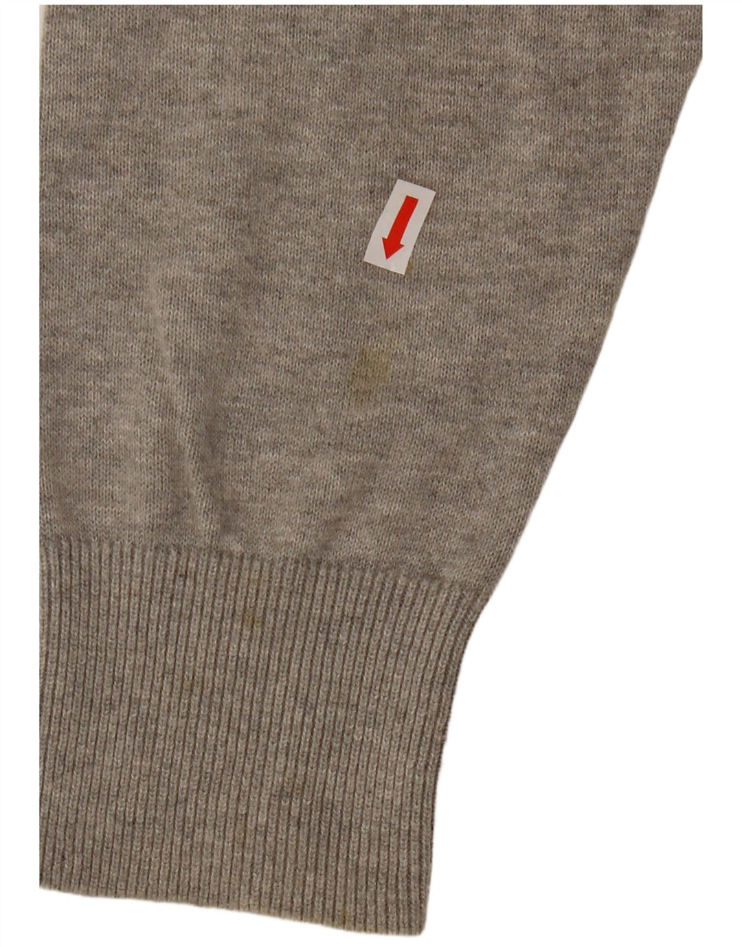CREW CLOTHING Suéter masculino com gola polo e algodão cinza XL