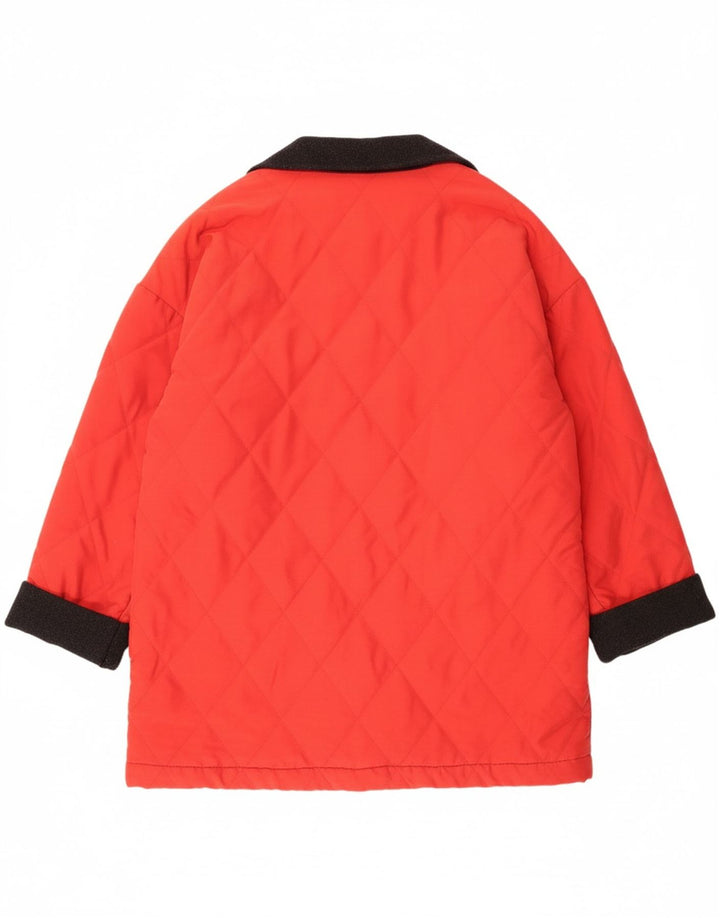 VINTAGE Womens Oversized Overcoat EU 42 Large Red