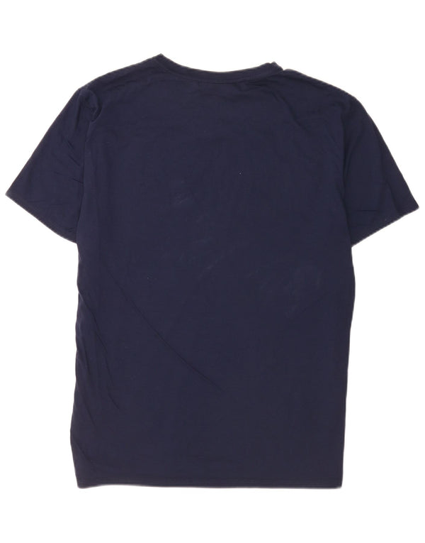 Ανδρικό μπλουζάκι Lacoste κανονική εφαρμογή Top Sze 6 XL Navy Blue Cotton