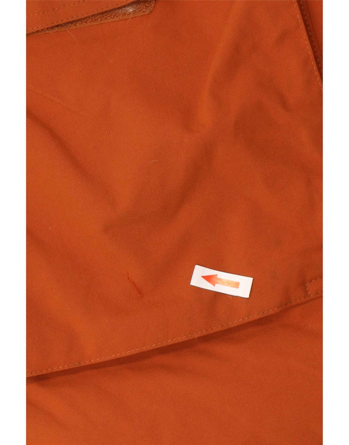 The North Face Mens Hooded Parka Jacket UK 38 Medium Orange Nylon