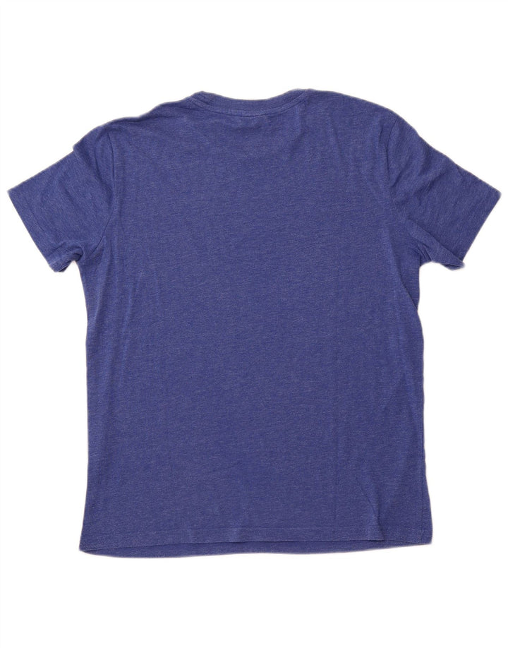 CHAMPION Mens Graphic T-Shirt Top Medium Blue Cotton