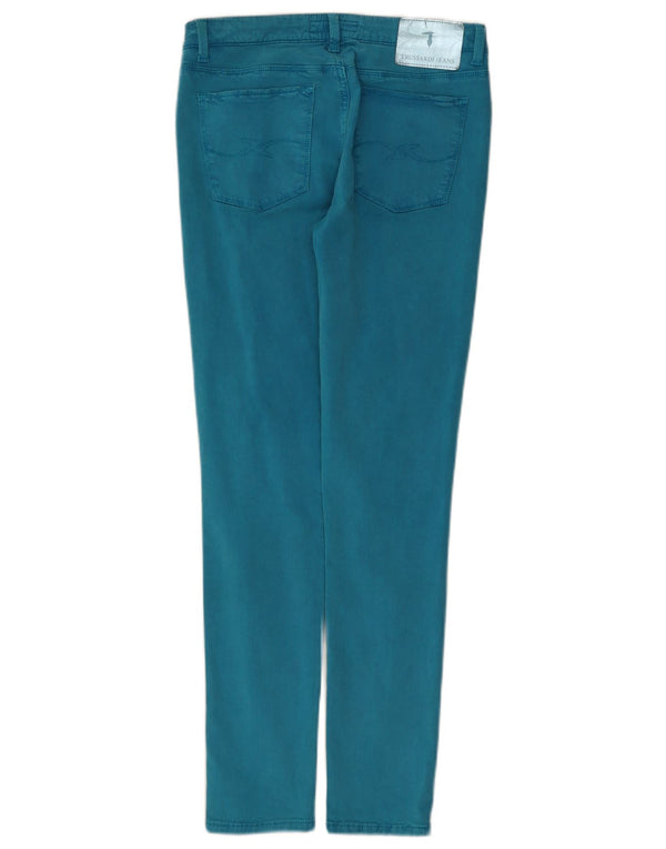 Trussardi Womens Skinny Jeans W26 L28 Blue Cotton