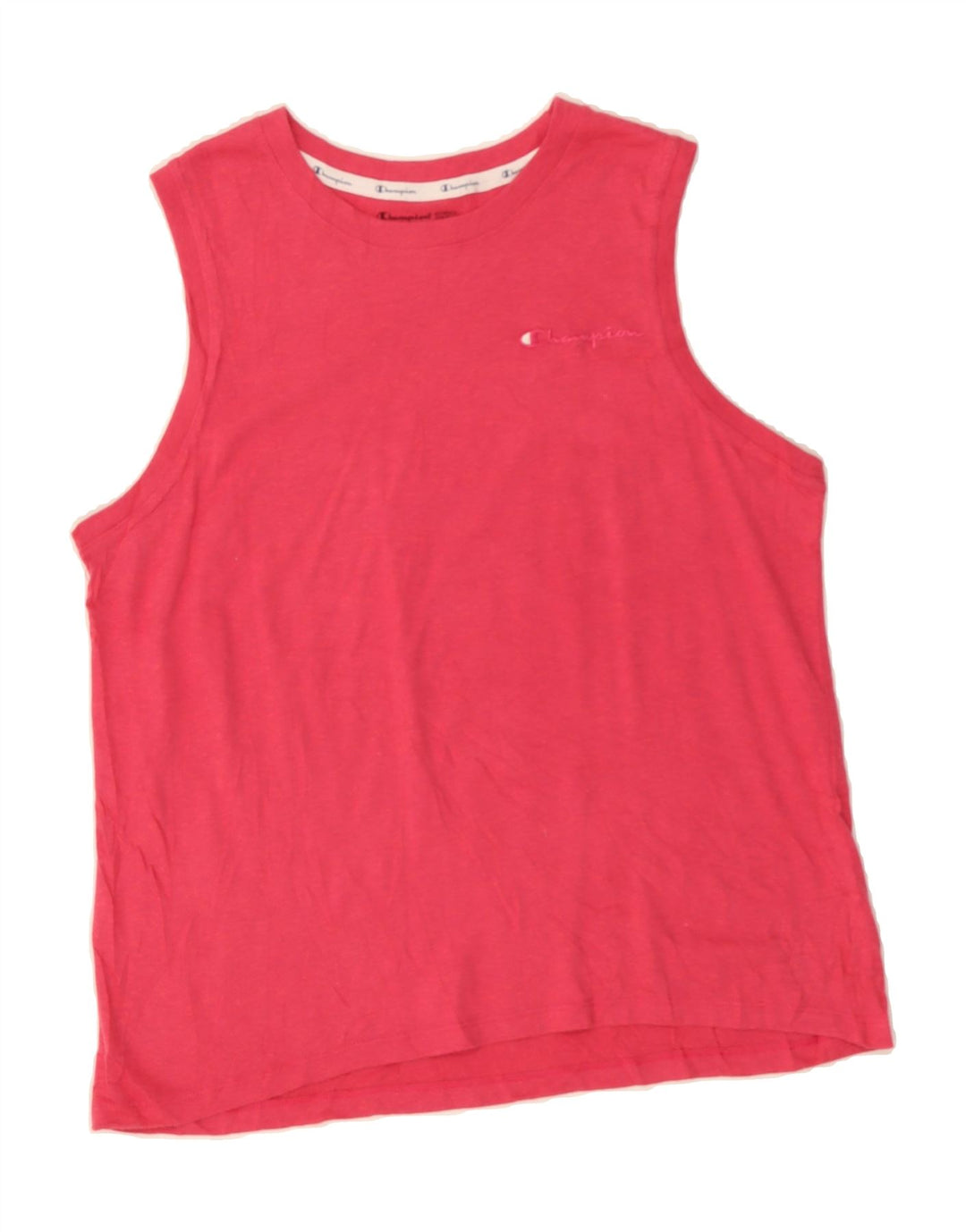 CHAMPION Womens Vest Top UK 18 XL Pink Vintage Champion and Second-Hand Champion from Messina Hembry 