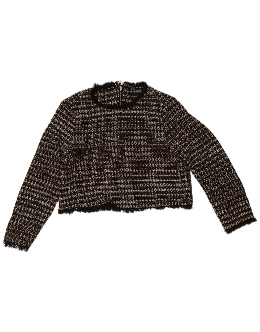 Zara Womens Boat Neck Jumper Sweater UK 12 Medium Multicoloured Striped