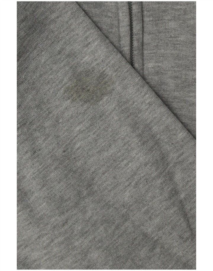 Puma Womens Zip Hoodie Sweater UK 14 Medium Grey Flecked