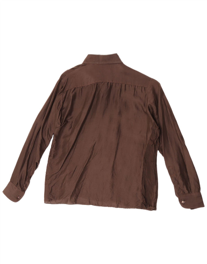 Franck Olivier Womens Shirt IT 44 Medium Brown