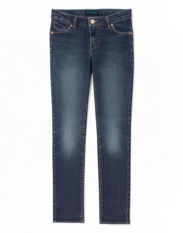Джинсы скинни Levi's для девочек 9-10 лет W26 L26 Синий Рами