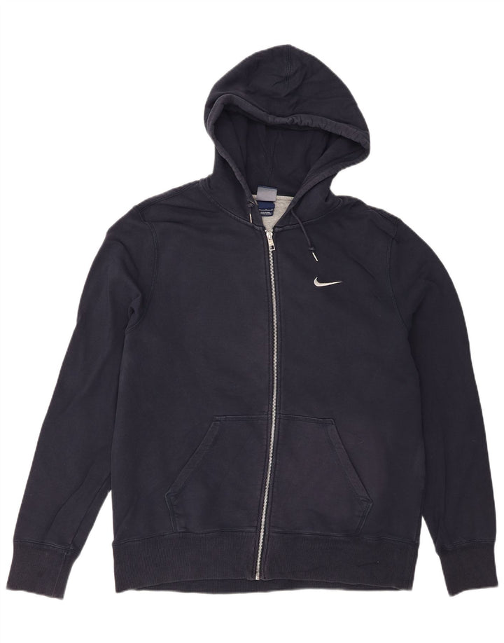 Suéter NIKE masculino com capuz e zíper XL azul marinho algodão