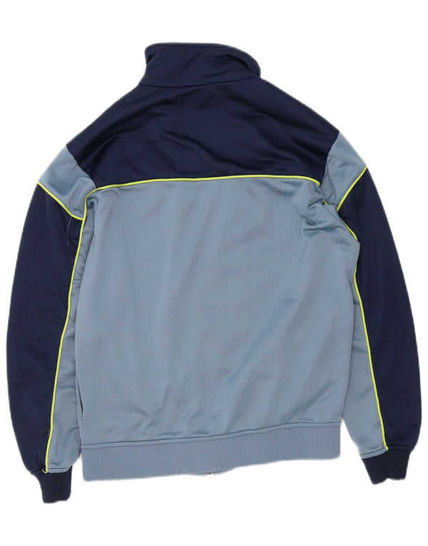 Kappa Mens Tracksuit Top Jacket Small Blue Colourblock Polyester
