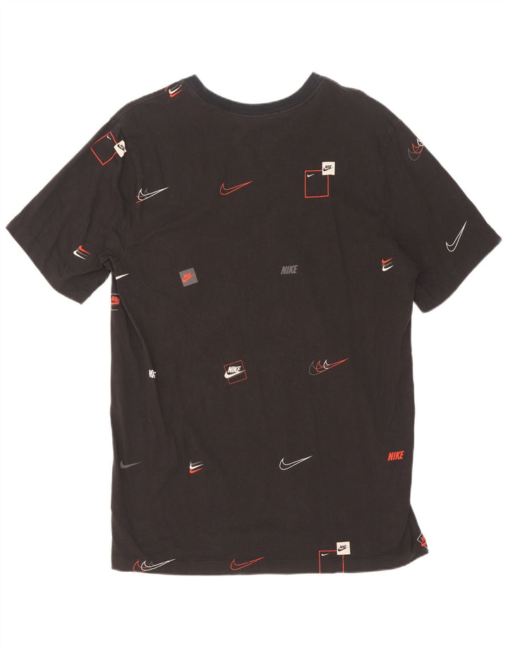 Nike grafisk T-shirt top til mænd, stor sort bomuld