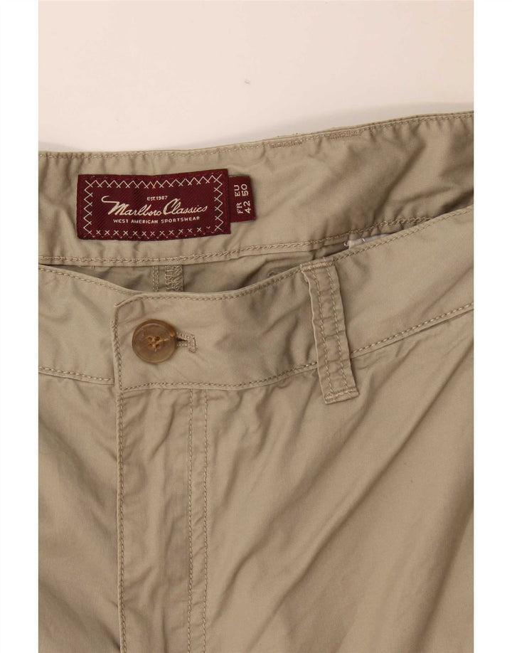 Marlboro Classics Mens Chino Shorts EU 50 Large W36 Khaki