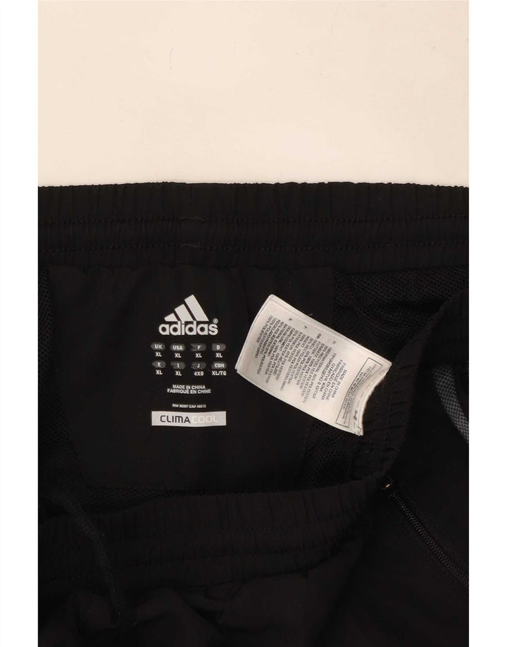 Adidas Mens Climacool Tracksuit Trousers XL Black Colourblock Polyester