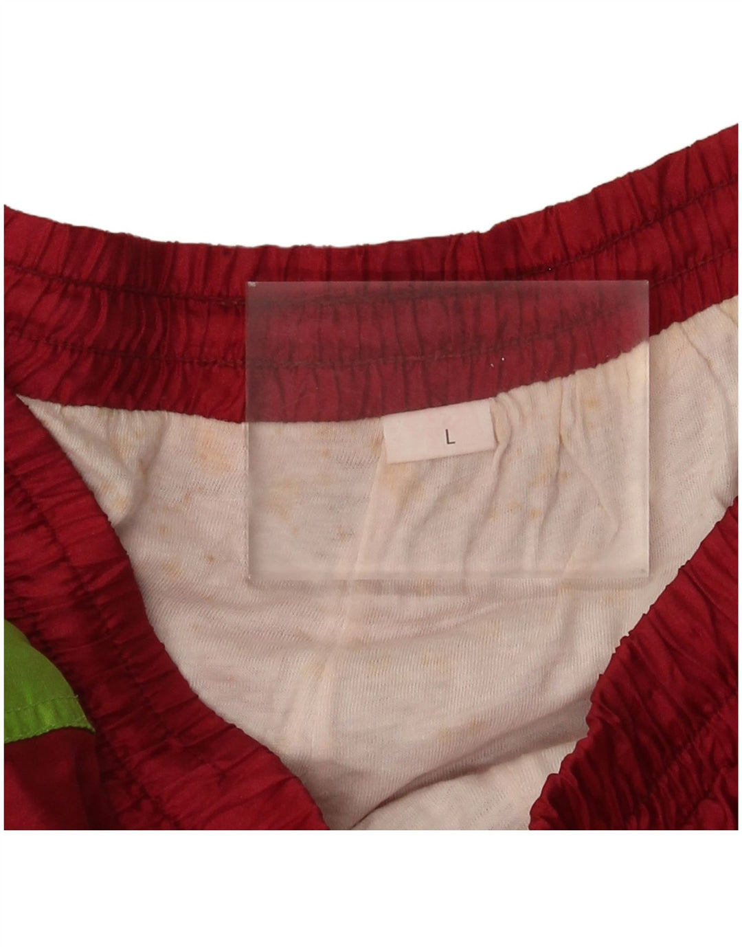 Vintage Mens Tracksuit Trousers Joggers Large  Red Colourblock