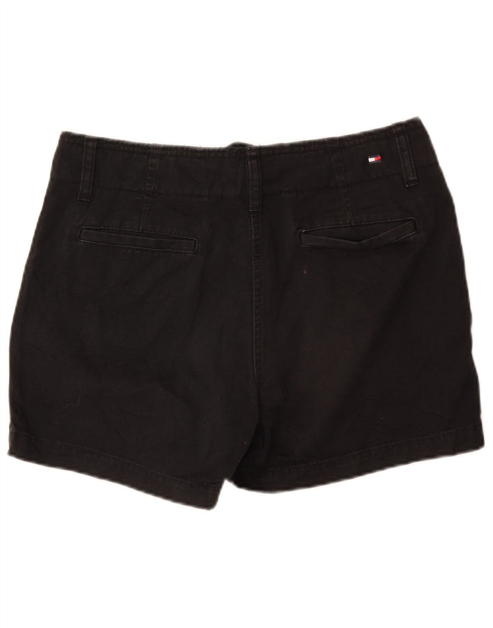 Pantaloncini chino da donna Tommy Hilfiger US 8 medi W30 cotone nero