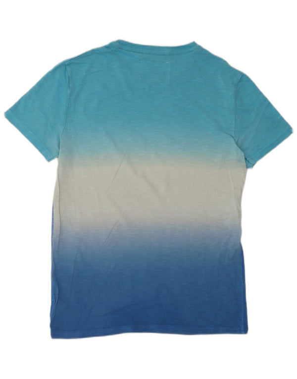 T-shirt da uomo Superdry Top Small blu in cotone tie dye