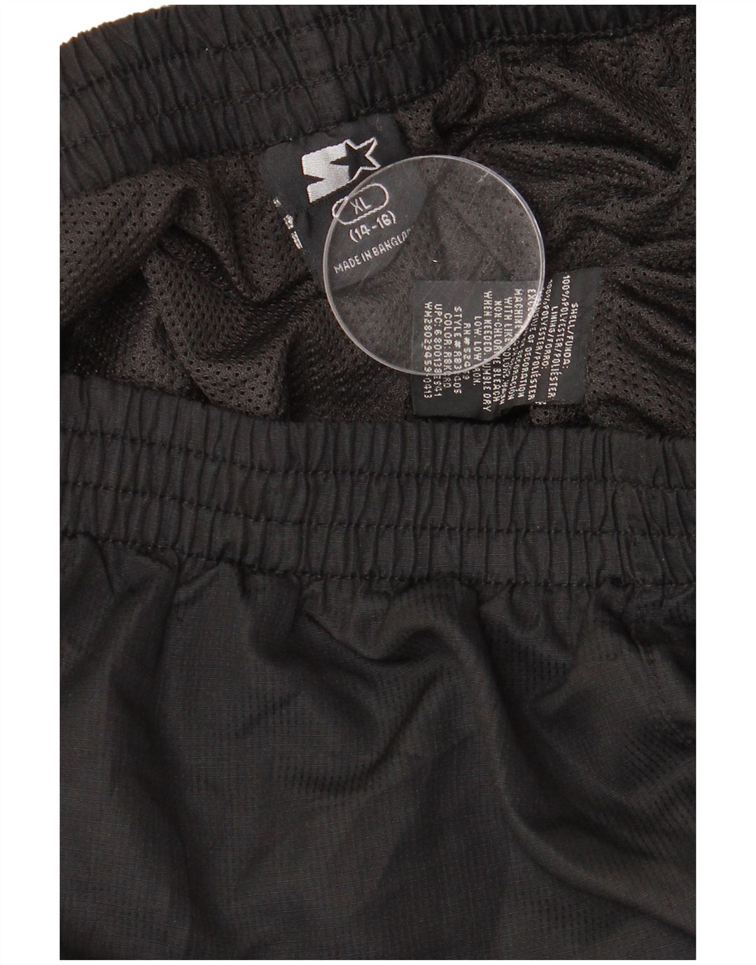 Starter Boys Tracksuit Trousers 14-15 Years XL Black Colourblock Polyester