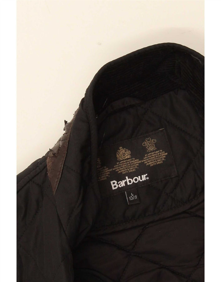 Giacca trapuntata per ragazzi Barbour 10-11 anni grande nera