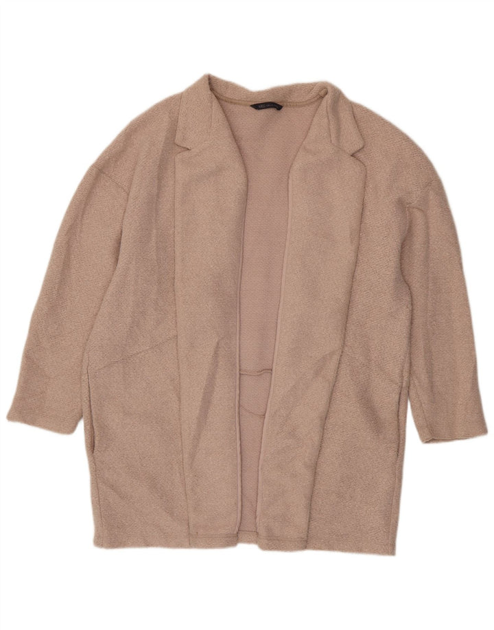 Marks & Spencer Pull cardigan long pour femme UK 20 2XL Rose Polyester