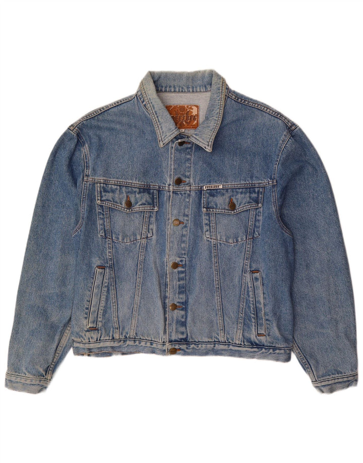 Vintage Mens Denim Jacket UK 42 XL Blue Cotton
