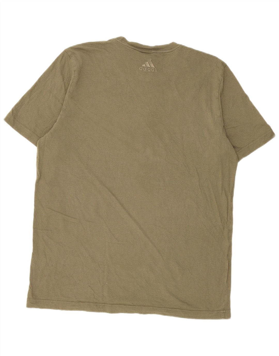 Adidas grafisk t-shirt til mænd, medium Khaki Bomuld