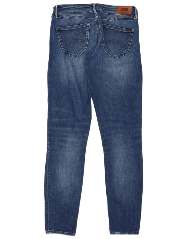 Tommy Hilfiger Donna Sophie Jeans skinny a vita bassa W27 L30 Cotone blu