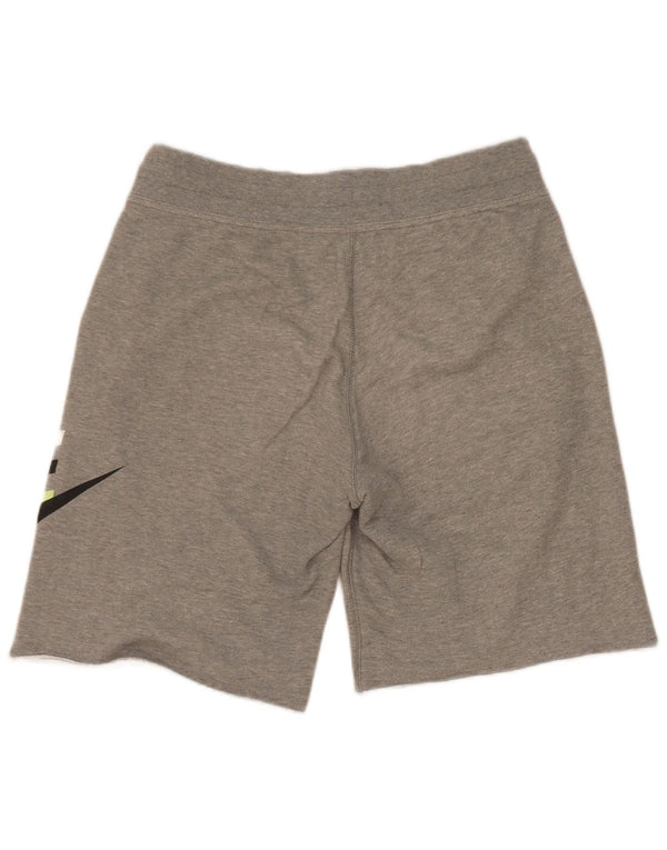 Pantaloncini sportivi Nike da uomo con grafica piccola in cotone grigio