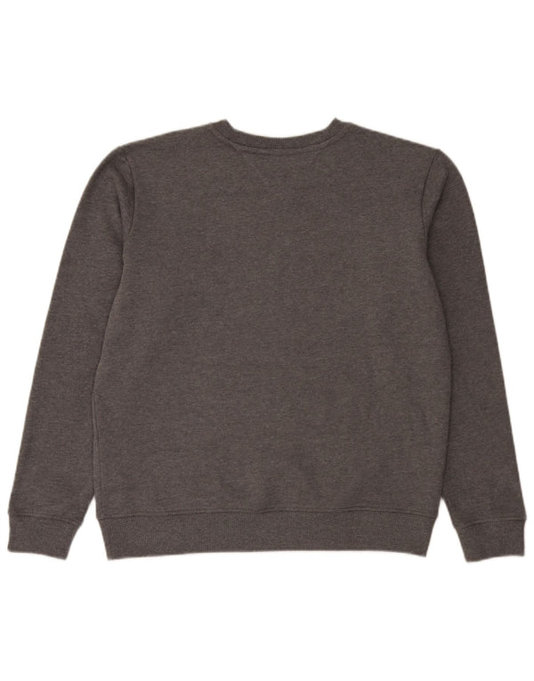 Tommy Hilfiger Mens Graphic Sweatshirt Jumper Large Grey Cotton