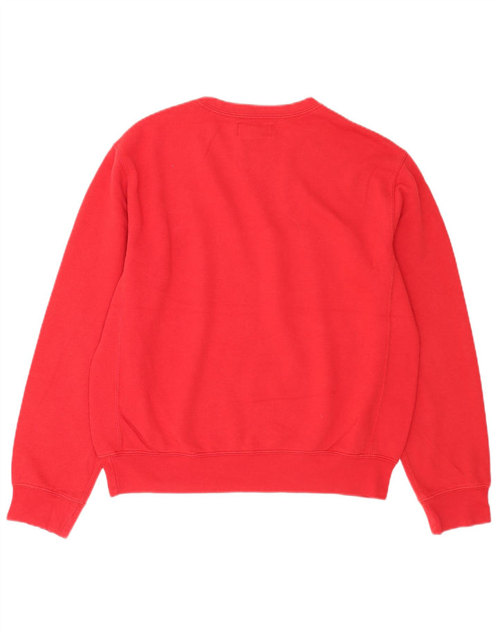 Polo Ralph Lauren Herren-Sweatshirt-Pullover aus mittelroter Baumwolle