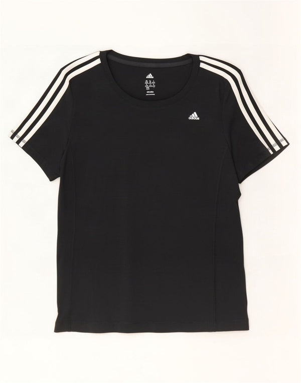 T-shirt Adidas Climalite da donna Top UK 18 XL poliestere nero