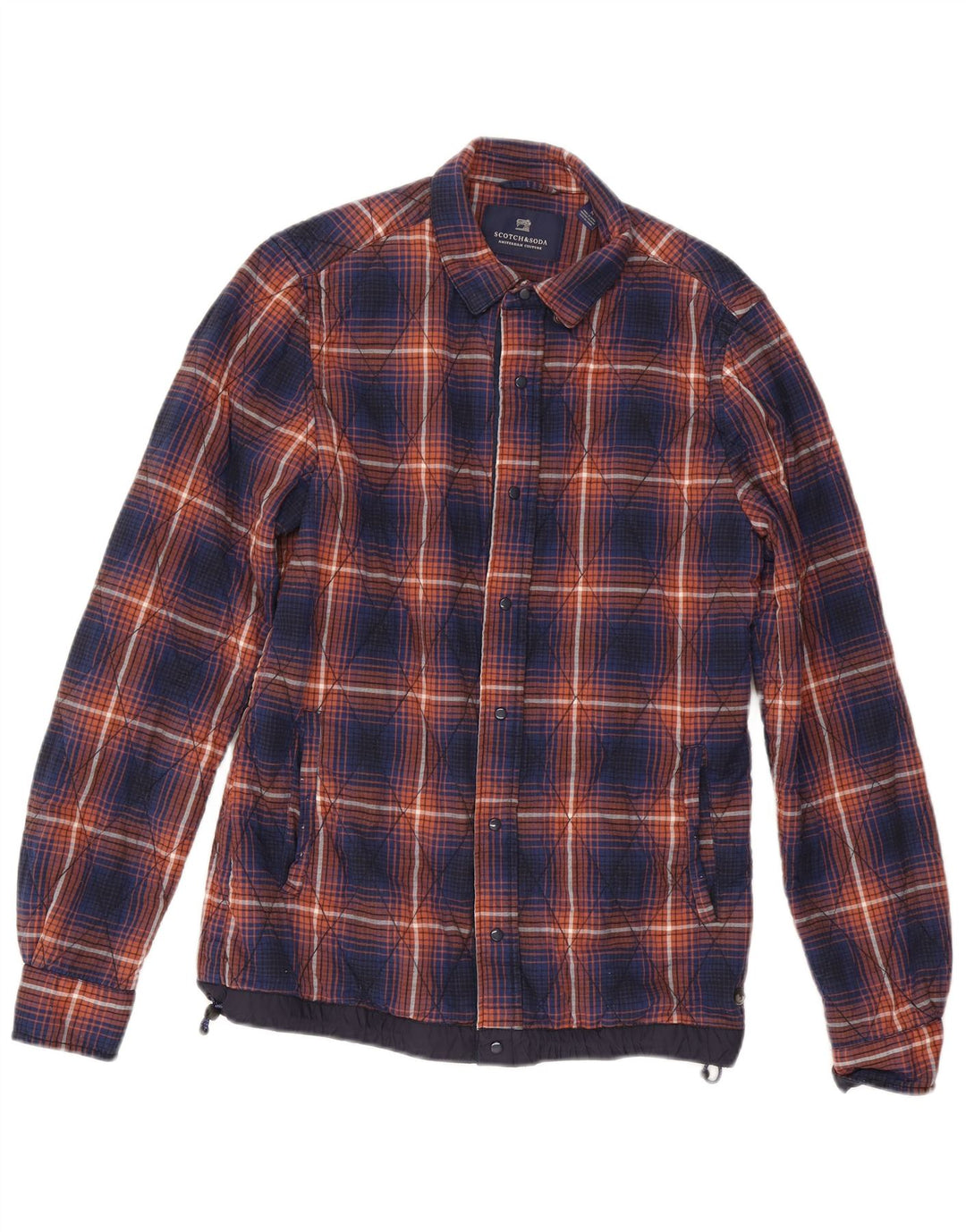 Camicia in flanella da boscaiolo da uomo Scotch & Soda, motivo a quadri multicolore medio