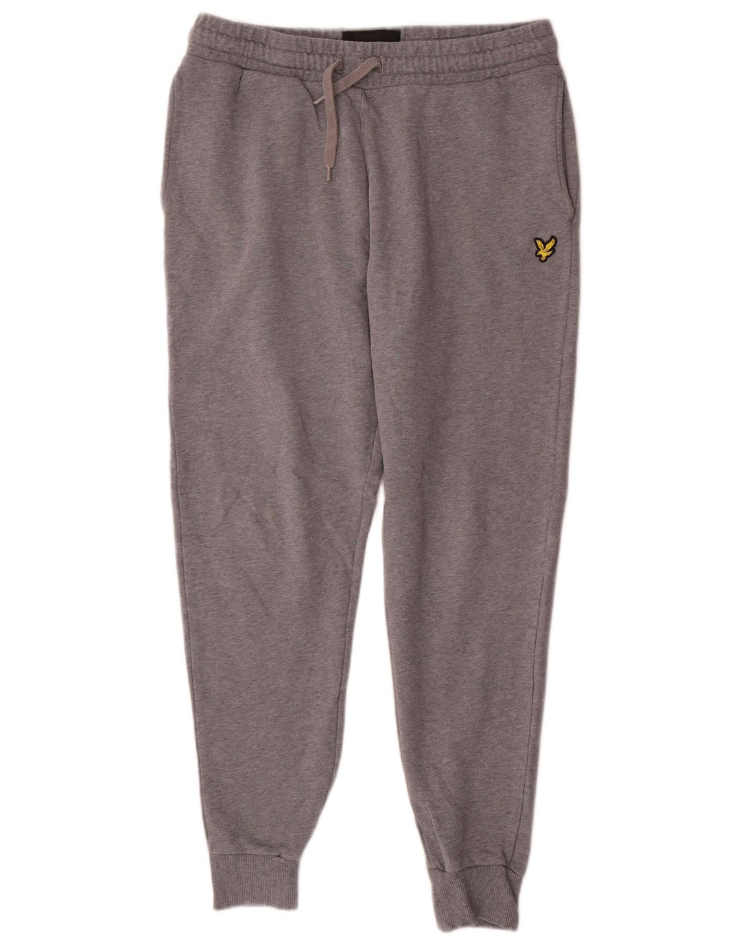 Lyle & Scott Herren-Trainingshose, Jogginghose, mittelgrau gefleckte Baumwolle