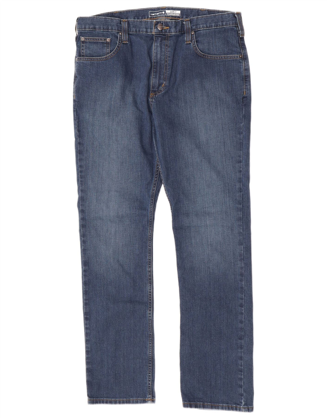 Carhartt Mens Slim Jeans W36 L32 Blue Cotton