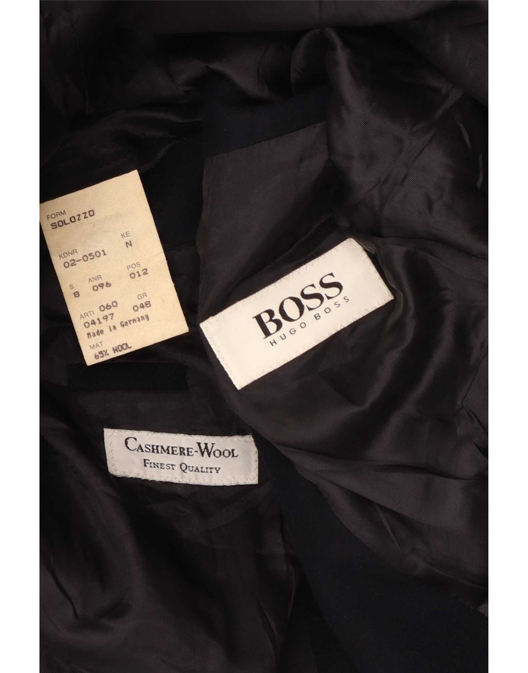 Giacca blazer da uomo a 2 bottoni Hugo Boss EU 48 media lana blu navy