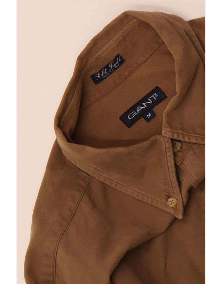 Camicia ampia da uomo Gant in cotone marrone medio
