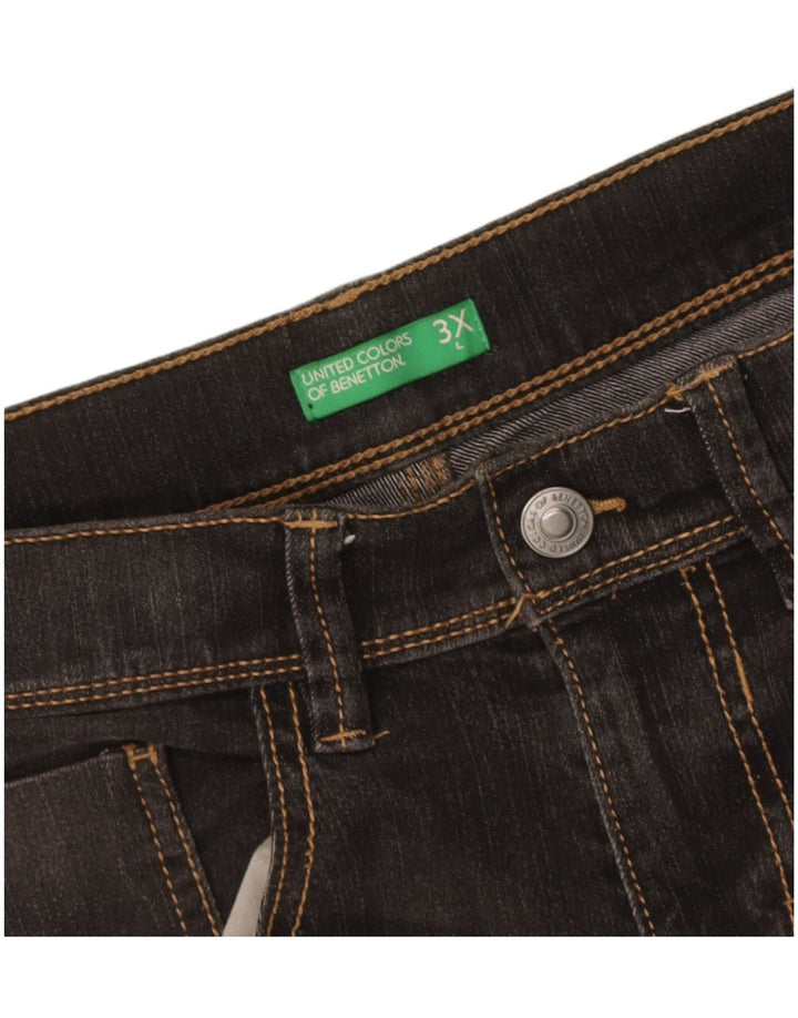 Мужские джинсовые шорты Benetton W32 средние черные