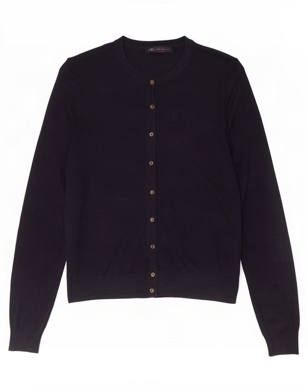 Marks & Spencer Cardigan pour femme en viscose bleu marine moyen UK 44